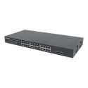 INTELLINET 24-Port Gigabit Ethernet Switch with 2 SFP Ports 24 x 10/100/1000 Mbps RJ45 Ports + 2 x S