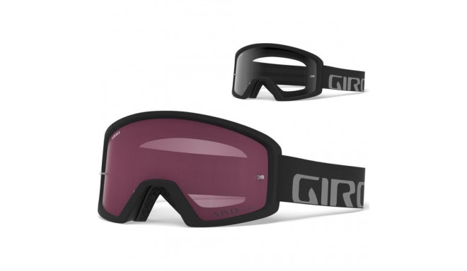 Giro Goggles GIRO TAZZ MTB black grey (AMBER SCARLET trail colored lens + 99% S0 transparent lens)