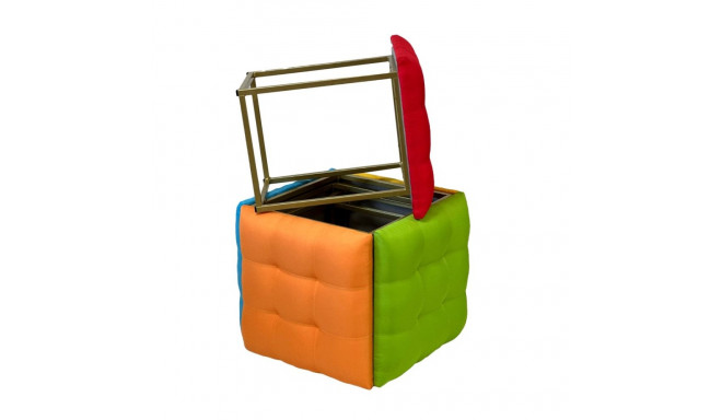 Puff-transformer 5in1 - 5 stools in 1 multicolour pouffe