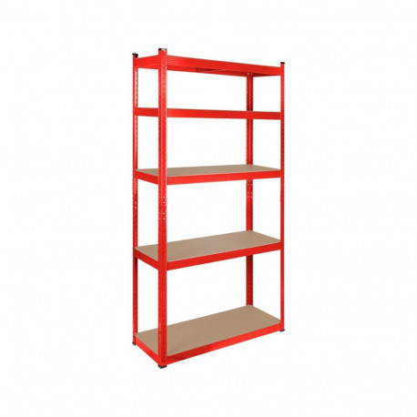 Metal storage rack 180x90x40 red Rebel