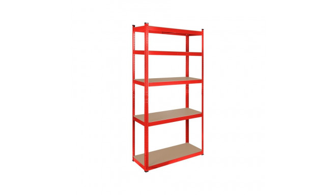 Metal storage rack 180x90x40 red Rebel