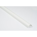 Round Cable Trunking 50x25mm, 1x1m white, click-lock lid, self-adhesive