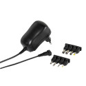 Universal power adapter for electronic devices, 3-12V, 2.000mA max., black