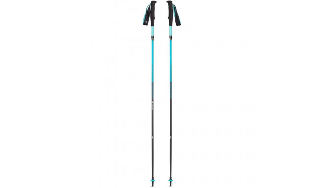 Black Diamond Distance Carbon Z Trekking poles, fitness equipment (turquoise, 1 pair, 120 cm)