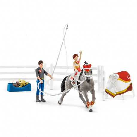 Schleich figurine set Horse Club Mias Vaulting Riding Set