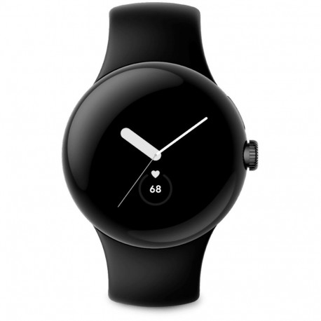 "Google Pixel Watch matte black stainless steel 41mm obsidian active band DE"