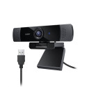 "Aukey PC-LM1E Stream Series Dual-Mic Full HD Webcam with 1/3""-CMOS Sensor black"