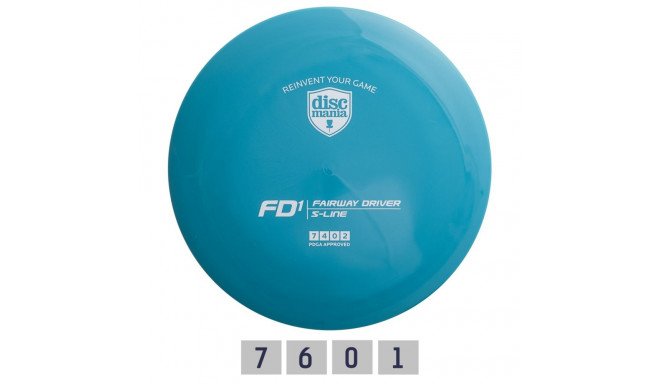 Discgolf DISCMANIA Fairway Driver S-LINE FD1 Blue 7/4/0/2