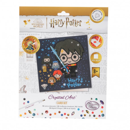 HARRY POTTER Crystal Art Card Family, 18 x 18 cm
