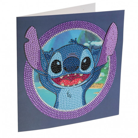 DISNEY STITCH Crystal Art Card Stitch, 18 x 18 cm