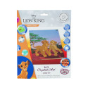 DISNEY Crystal Art Card Simba and Nala, 18 x 18 cm