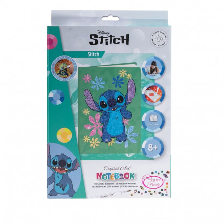 DISNEY Crystal Art Notebook Stitch
