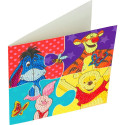 DISNEY Crystal Art Card Winnie The Pooh Puzzle, 18 x 18 cm