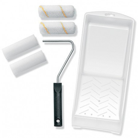 Maalri rullide komplekt käepidemega (6 tk.), värvimiseks, lakkimiseks