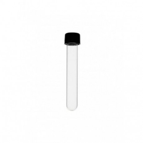Round-bottom test tubes with screw caps