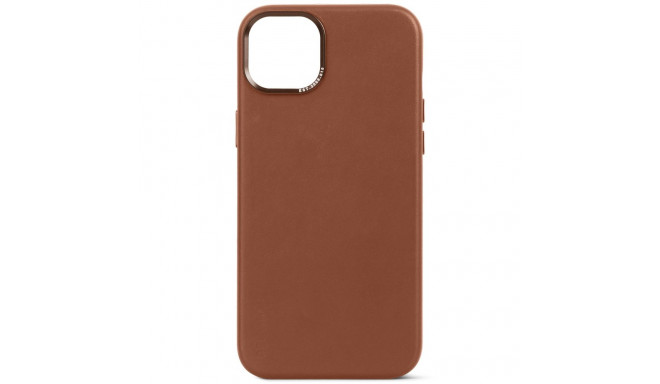 Decoded Leather Backcover for iPhone 15 Plus Tan