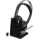 Poly Voyager Focus 2 UC USB-A with charging station on-ear