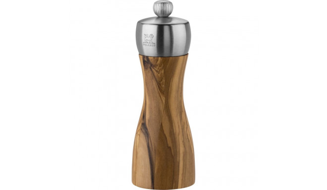 Peugeot Fidji salt mill 15 cm olive wood and stainless steel