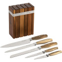 Jean Dubost Laguiole Knife Block 5 pcs.