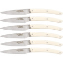 Jean Dubost Laguiole 6 pcs. Knife Set, Acrylic Ivory