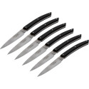 Jean Dubost Laguiole 6 pcs. Knife Set, Acrylic Black