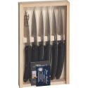 Jean Dubost Laguiole 6 pcs. Knife Set, Acrylic Black