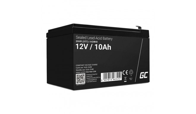 Maintenance-free AGM VRLA Battery Green Cell AGM48 12V 10Ah (for emergency power supplies, backup po