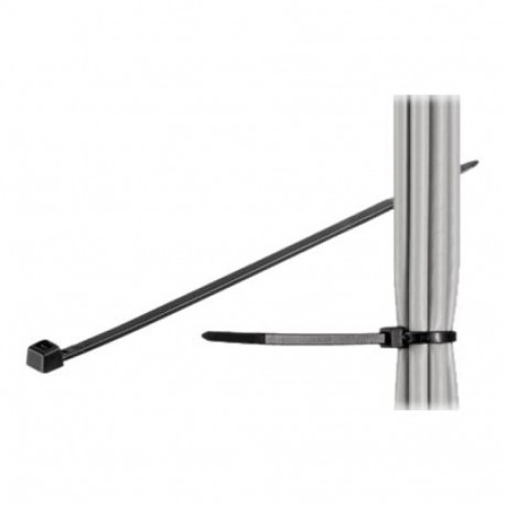 TECHLY 306370 Techly Nylon cable ties 200 x 2.5mm 100pcs black