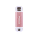 TRANSCEND ESD310P 1TB External SSD USB 10Gbps Type C/A Pink