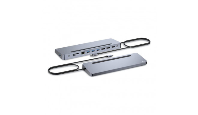 I-TEC USB-C Metal Ergonomic 4K 3x Display Docking Station with PD 100 W