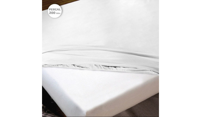 Fitted bottom sheet Hosteline IRIS PREMIUM White Super king