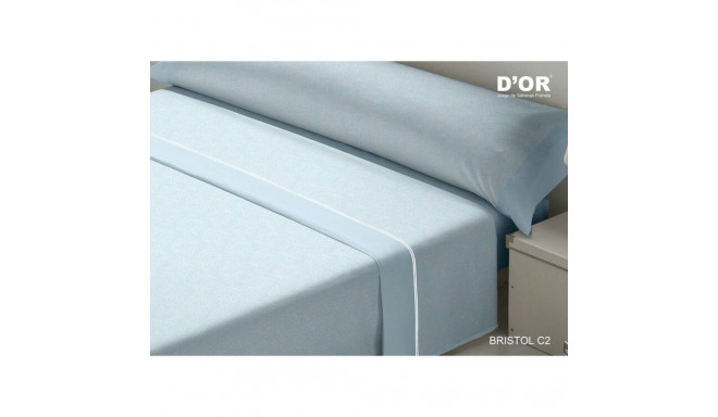 Bedding set D'Or BRISTOL Blue Small double Franela