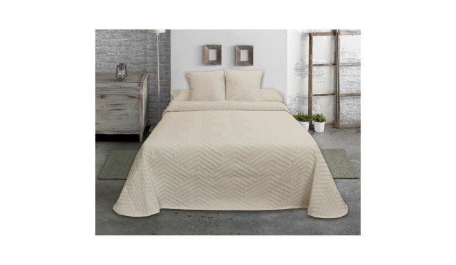 Bedspread (quilt) Hosteline ESPIGA Beige Double (1 Piece)