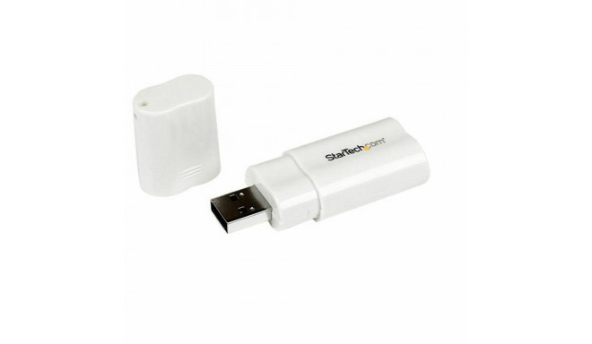 External Sound Card USB Startech ICUSBAUDIO White