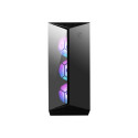 MSI MPG GUNGNIR 110R Mid Tower Gaming Computer Case Black  USB 3.2 Gen2 Type C  4x 120mm ARGB Fan  M