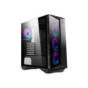 MSI MPG GUNGNIR 110R Mid Tower Gaming Computer Case Black  USB 3.2 Gen2 Type C  4x 120mm ARGB Fan  M