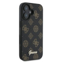 Guess GUHMP16MPGPYSK iPhone 16 Plus 6.7" black/black hardcase PU Peony Script MagSafe