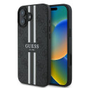 Guess GUHMP16MP4RPSK iPhone 16 Plus 6.7" black/black hardcase 4G Printed Stripes MagSafe