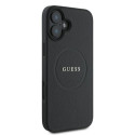Guess GUHMP16MPGHSMMK iPhone 16 Plus 6.7" black/black hardcase Grained Ring MagSafe