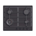 Candy Hob | CHG6BFB4WB | Gas | Number of burners/cooking zones 4 | Knobs | Black