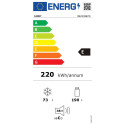 Candy Refrigerator | CBL3518EVW | Energy efficiency class E | Built-in | Combi | Height 177.2 cm | F