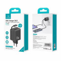 USAMS Charger 1xUSB-C with retractable USB-C cable Retractable PD+QC 30W Gan Fast Charging white YC 