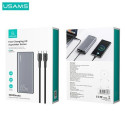 USAMS Powerbank PB59 30000mAh 65W 2xQC3.0+PD Fast Charge black/black CMXLOGTC01 (US-CD165) + USB-C-U