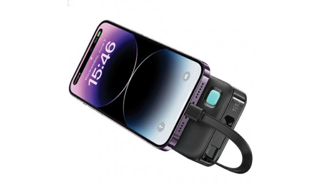 USAMS Powerbank sisseehitatud tagasitõmmatava Lightning-kaabliga 10000 mAh PD 20W kiirlaadimine XY S