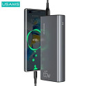 USAMS Powerbank PB59 30000mAh 65W 2xQC3.0+PD Fast Charge black/black CMXLOGTC01 (US-CD165) + USB-C-U