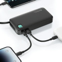USAMS Powerbank with retractable USB-C Retractable cable 10000 mAh PD 20W Fast Charge XY Series purp