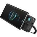 USAMS Powerbank with retractable USB-C Retractable cable 10000 mAh PD 20W Fast Charge XY Series purp