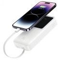 USAMS Powerbank with built-in USB-C+Lightning cables 30000 mAh 20W PD+Qc 3.0 Fast Charge X-chel Seri