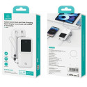 USAMS Powerbank with built-in USB-C+Lightning cables 30000 mAh 20W PD+Qc 3.0 Fast Charge X-chel Seri