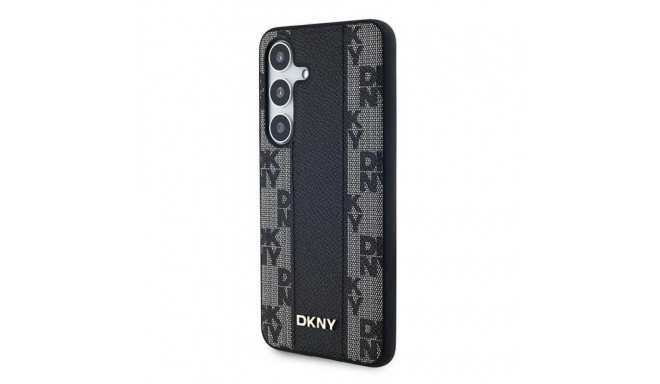 DKNY DKHMS24MPCPVSLK S24+ S926 must kõvakorpus nahast ruuduline mono muster MagSafe